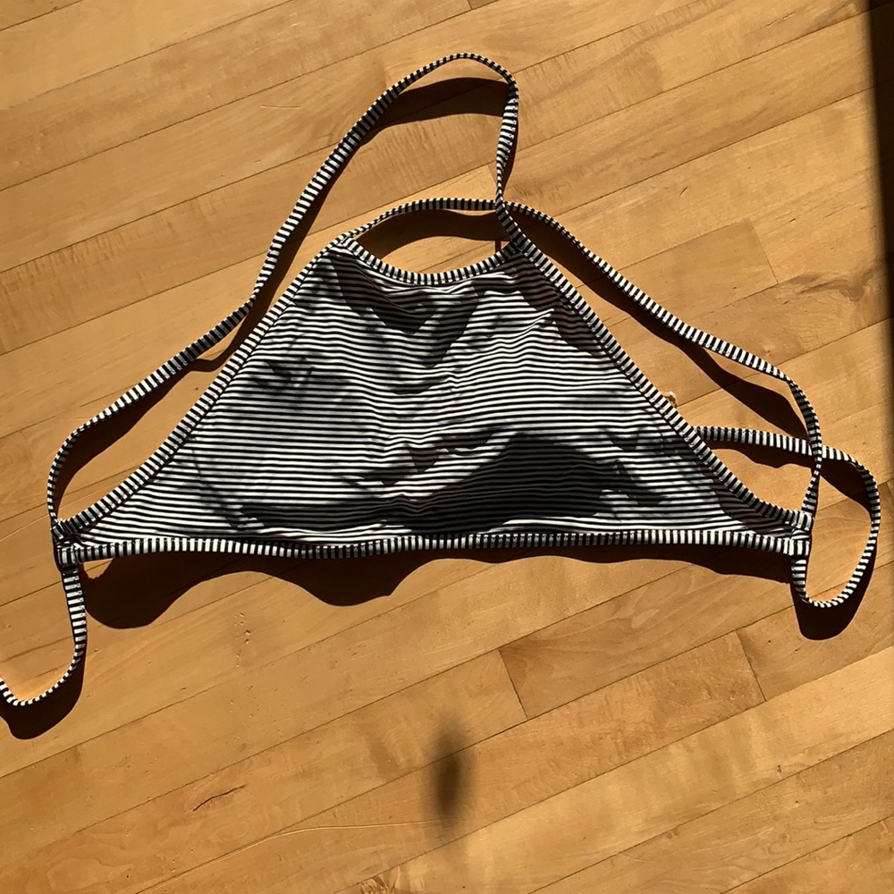Aerie striped halter top swim top